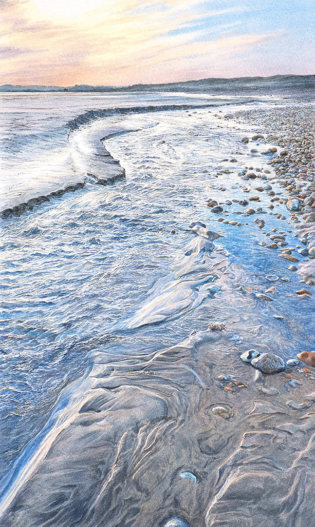 Shimmering Sands. Painting by Felicity Flutter