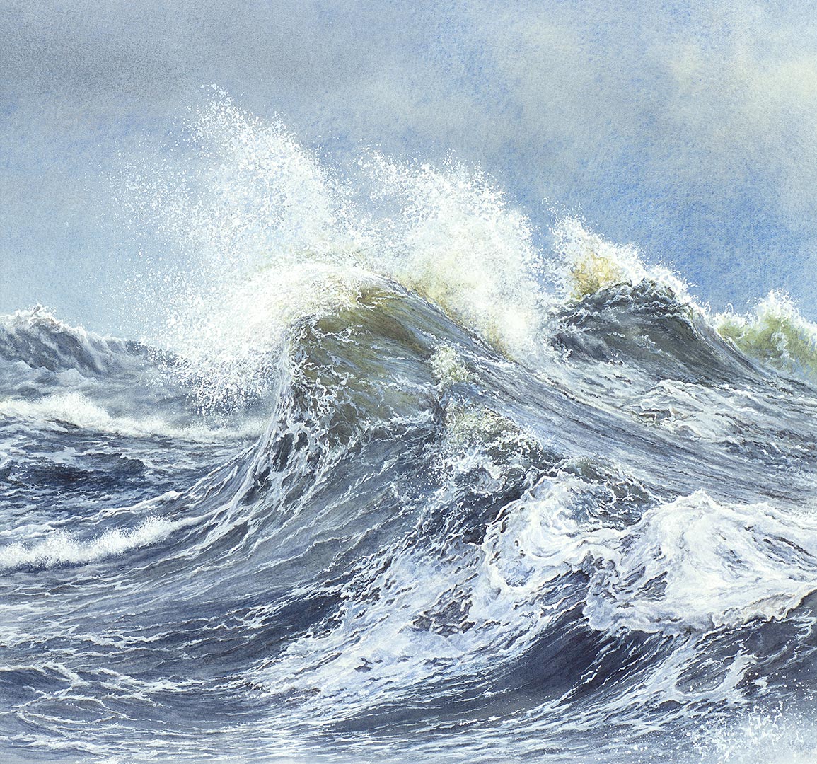 Spindrift. Painting by Felicity Flutter